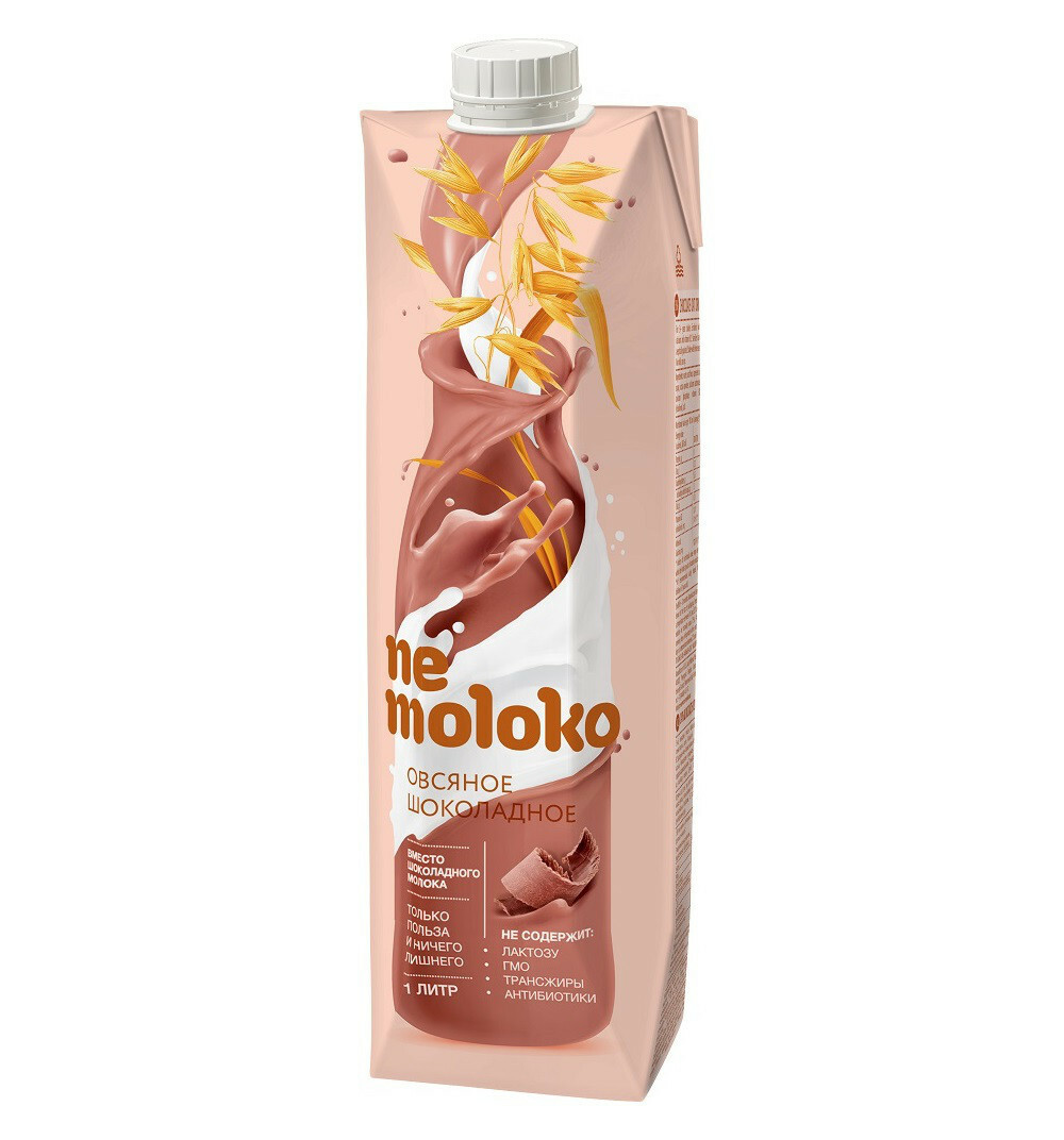 NeMoloko Напиток овс. шокол. обогащённый кальцием и вит. В2 1л 3,2% 