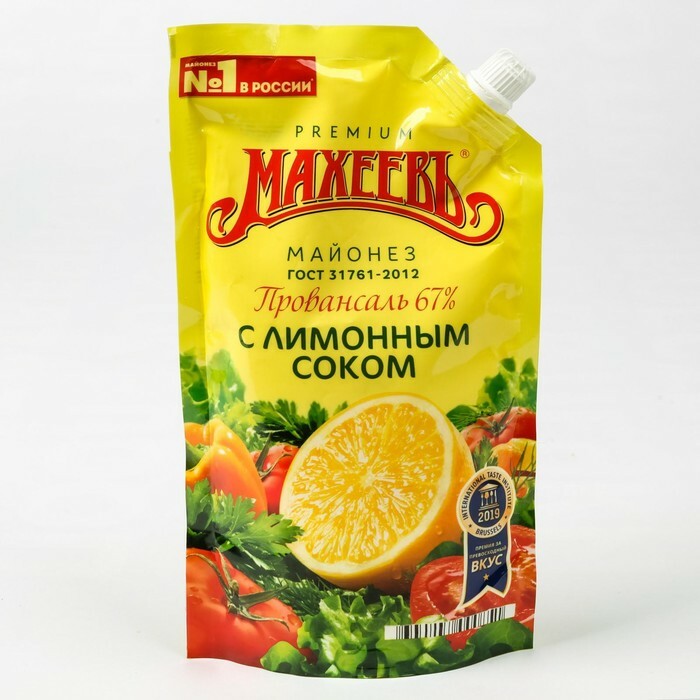 Майонез  Махеев 400мл лимонный сок 67%